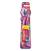 Colgate Kids Toothbrush, Trolls, Extra Soft (2 Count)