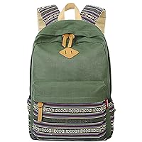 mygreen Casual Style Lightweight Canvas Backpack School Bag Travel Daypack