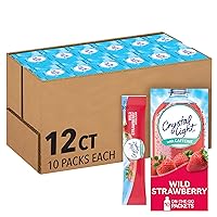 Sugar-Free Wild Strawberry On-The-Go Powdered Drink Mix 120 Count-10 Count (Pack of 12)