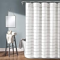 Ombre Stripe Yarn Dyed Cotton Shower Curtain, 72