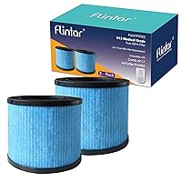 Flintar TPAP002 True HEPA Replacement Filters, Compatible with TOPPIN TPAP002 HEPA Air Purifier Comfy Air C1, 3-in-1 H13 Grade True HEPA Filter Set, Part# TPFF002, 2-Pack