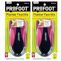 PROFOOT Orthotic Insoles for Plantar Fasciitis & Heel Pain, Women's 6-10, Gel Heel Shock Absorbing Insoles to Help Reduce Pain & Stress, Foot Care Arch Support Inserts for Shoes