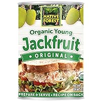 Native Forest Organic Young Jackfruit – Great Meatless Alternative, Plant Based Meat, Ideal Texture, Soy Free, Non-GMO Project Verified, USDA Organic – 6.1 Lb