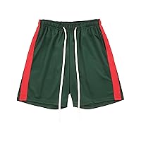 Essentials Mens Premium Stripe Track Shorts with Drawstring Lined Training Summer Sweat Short Pants