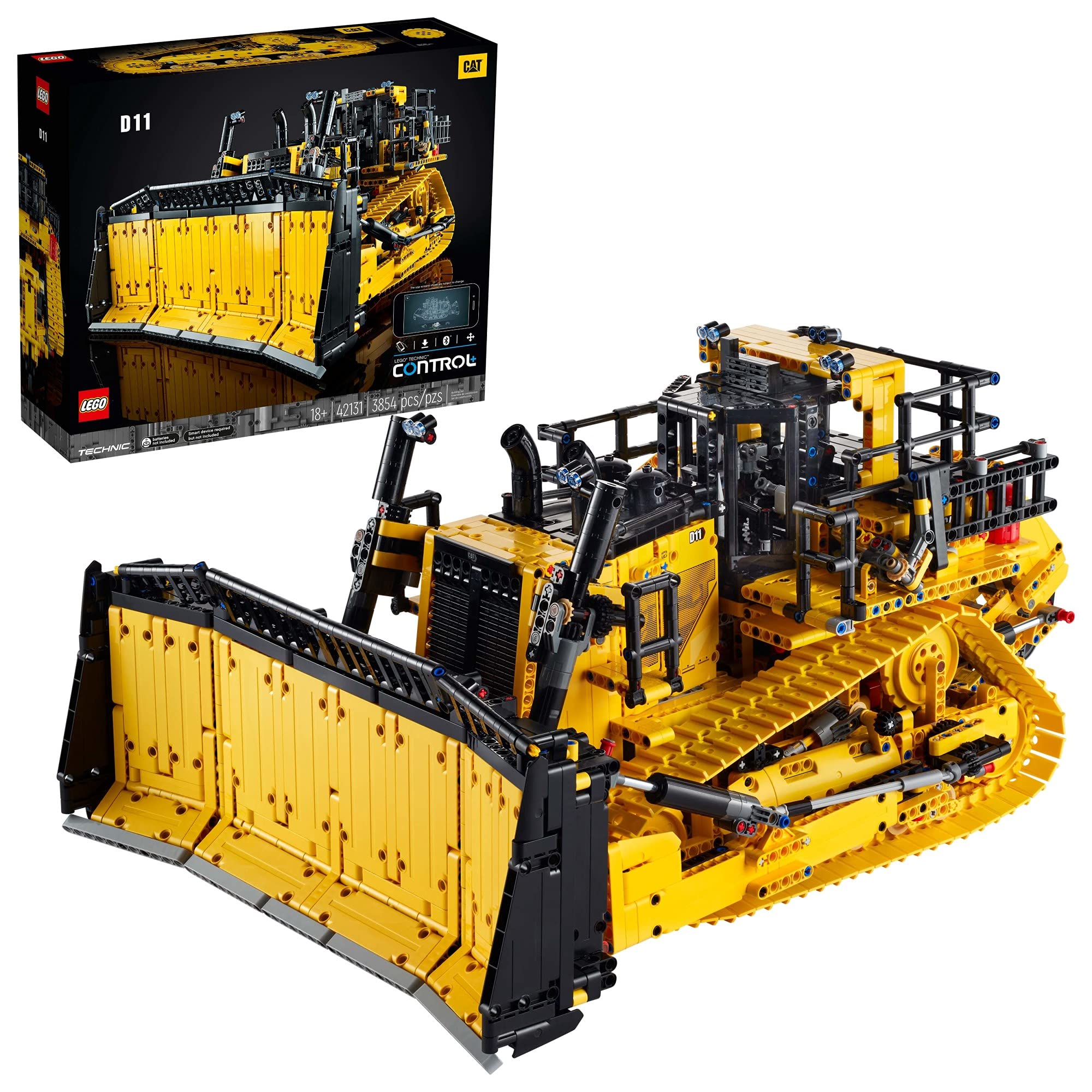 LEGO Technic App-Controlled Cat D11 Bulldozer 42131 (3,854 Pieces)