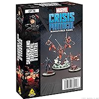Marvel Crisis Protocol Shadowland Daredevil & The Hand Character Pack | Miniatures Battle Game | Ages 14+ | 2 Players | Avg. Playtime 90 Minutes | Made by Atomic Mass Games