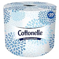 Cottonelle® Professional Standard Roll Toilet Paper (13135), 2-Ply, White, Compact Case for Easy Storage (451 Sheets/Roll, 20 Rolls/Case, 9,020 Sheets/Case)