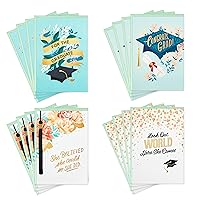 Hallmark Graduation Cards Assortment for Her, She Believed She Could (16 Cards and Envelopes, 4 Designs)