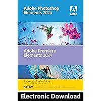 Adobe | Photoshop Elements 2024 & Premiere Elements 2024 Student & Teacher Edition | Mac Code | Software Download | Photo Editing | Video Editing [Mac Online Code]