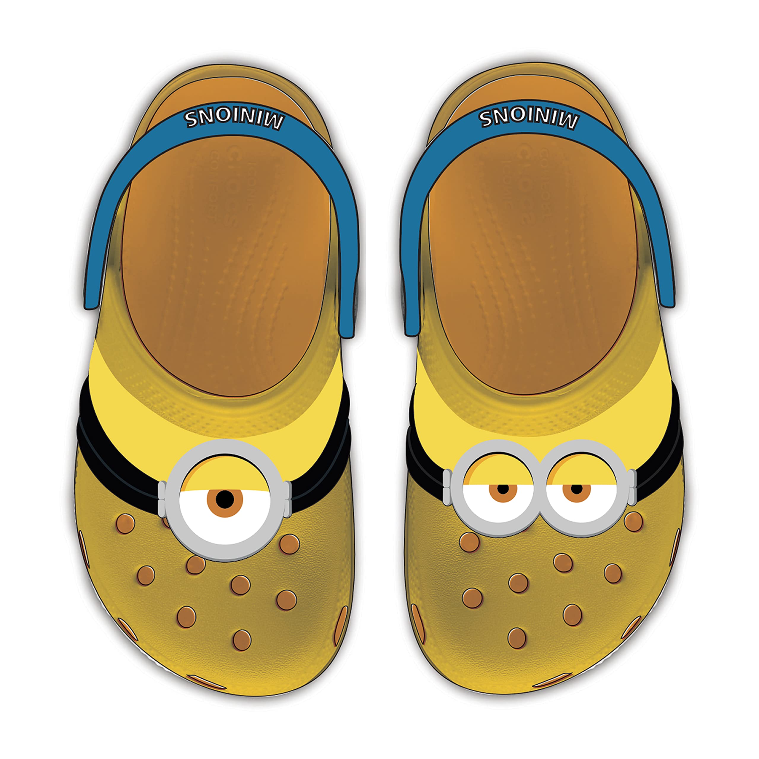 Crocs Unisex-Child Despicable Me Minions Clogs, I Am Minions, 7 Toddler