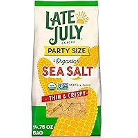 Late July Snacks Thin And Crispy Organic Tortilla Chips Sea Salt, 14.75 Oz