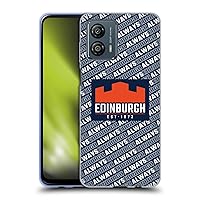 Head Case Designs Officially Licensed Edinburgh Rugby Logo Pattern Graphics Soft Gel Case Compatible with Motorola Moto G53 5G