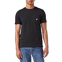 Men's Solid Crew Neck Short-Sleeve Pocket T-Shirt