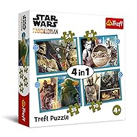 Trefl 34397 - Star Wars Mandalorian - Set of 4 Jigsaw Puzzles for Kids