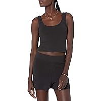 The Drop Women's Angelica Cropped Supersoft Scoop-Neck Tank
