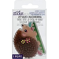 STICKO/AMERICAN CRAFTS Hedgehog STICKO Gummy Sticker