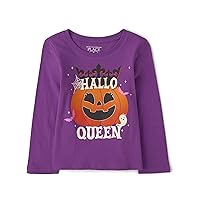 The Children's Place Unisex-Baby And Toddler Halloween Long Sleeve Graphic T-shirt Hallo Queen 18-24 Months