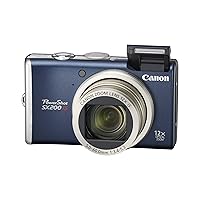 Canon PowerShot SX200IS 12.1 MP Digital Camera with 12x Wide Angle Optical Image Stabilized Zoom and 3.0-inch LCD (Blue)