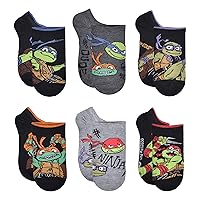 Teenage Mutant Ninja Turtles Boys' No Show Socks