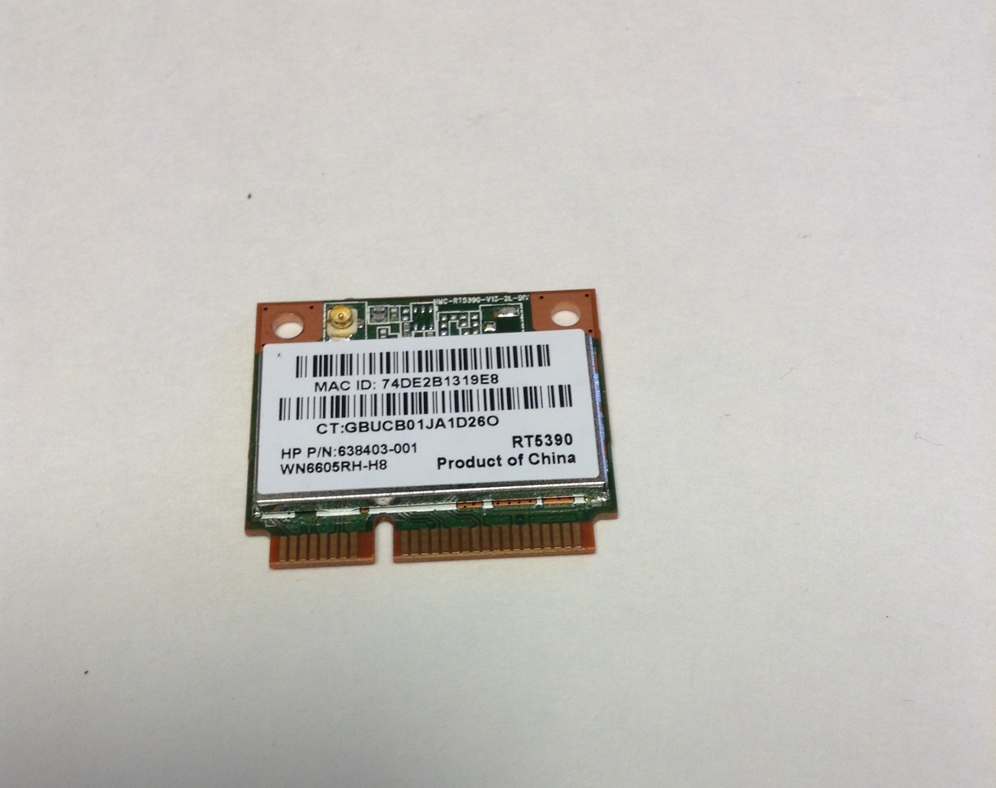 HP Mini Wi-Fi PCIe RT5390 802.11bgn 1x1 638403-001 WN6605RH V01 WLAN Card