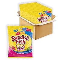 SWEDISH FISH Tails 2 Flavors in 1 Soft & Chewy Candy, 12 - 3.6 oz Bags