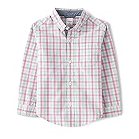 Baby Boys' and Toddler Long Sleeve Button Up Shirt