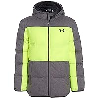 Under Armour Boys' Pronto Block Puffer Jacket, Quilted Insulation, Zip Up Closure