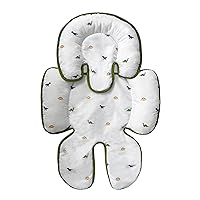 Baby's Full Body Support Pillow, Newborn Infant Head, Back, Neck, and Legs Protection for Car Seat, Stroller, Booster Seat - Mini Saurus