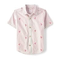 Boys,and Toddler Short Sleeve Button Up Shirt