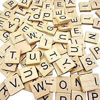 1000PCS Wood Letter Tiles/Wooden Scrabble Tiles A-Z Capital Letters for Crafts, Pendants, Spelling (1000PCS)