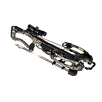 CROSSBOWS Hyper Whitetail 410 Crossbow Package with Illuminated Scope, Quiver, Two 22