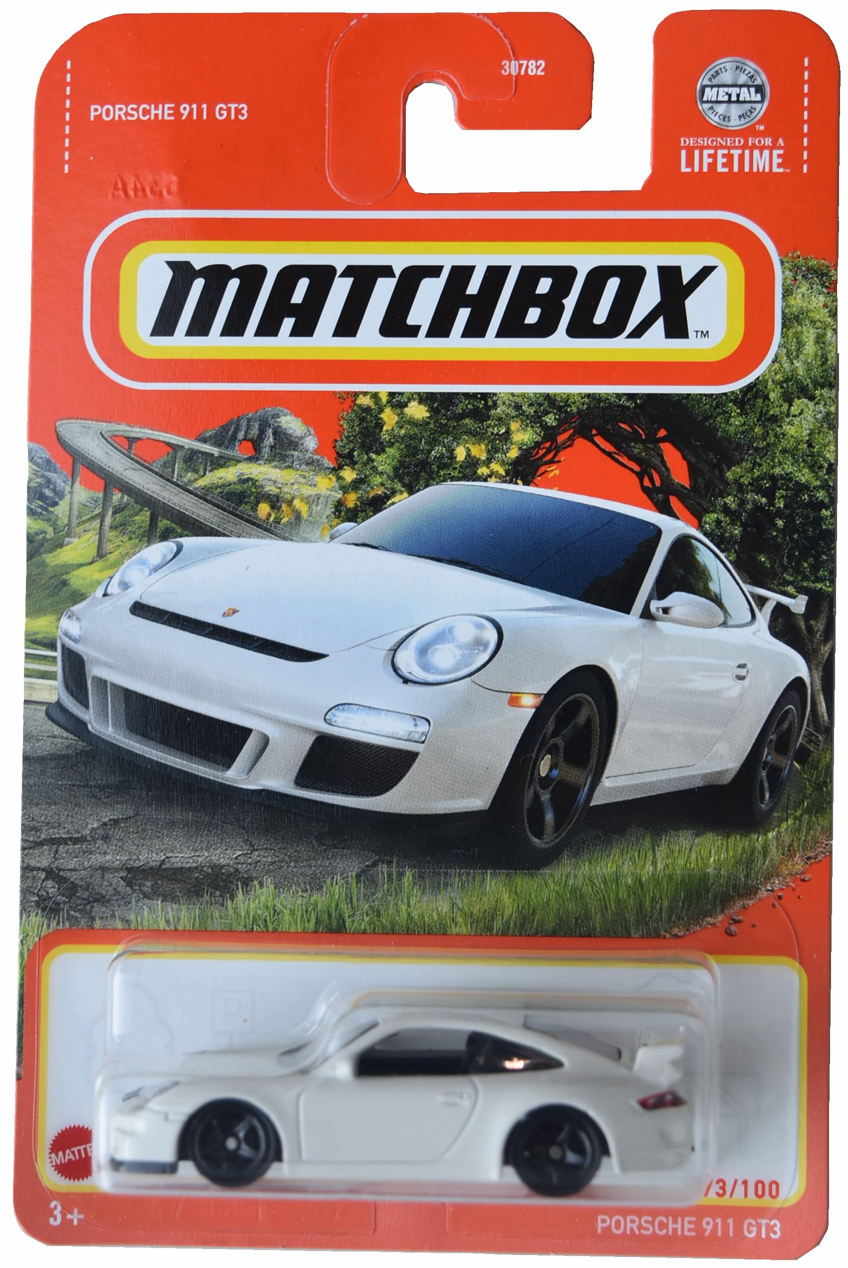 Matchbox Porsche 911 GT3, White 73/100