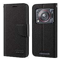 for Oukitel WP33 Pro 5G Case, Oxford Leather Wallet Case with Soft TPU Back Cover Magnet Flip Case for Oukitel WP33 Pro 5G (6.6”) Black