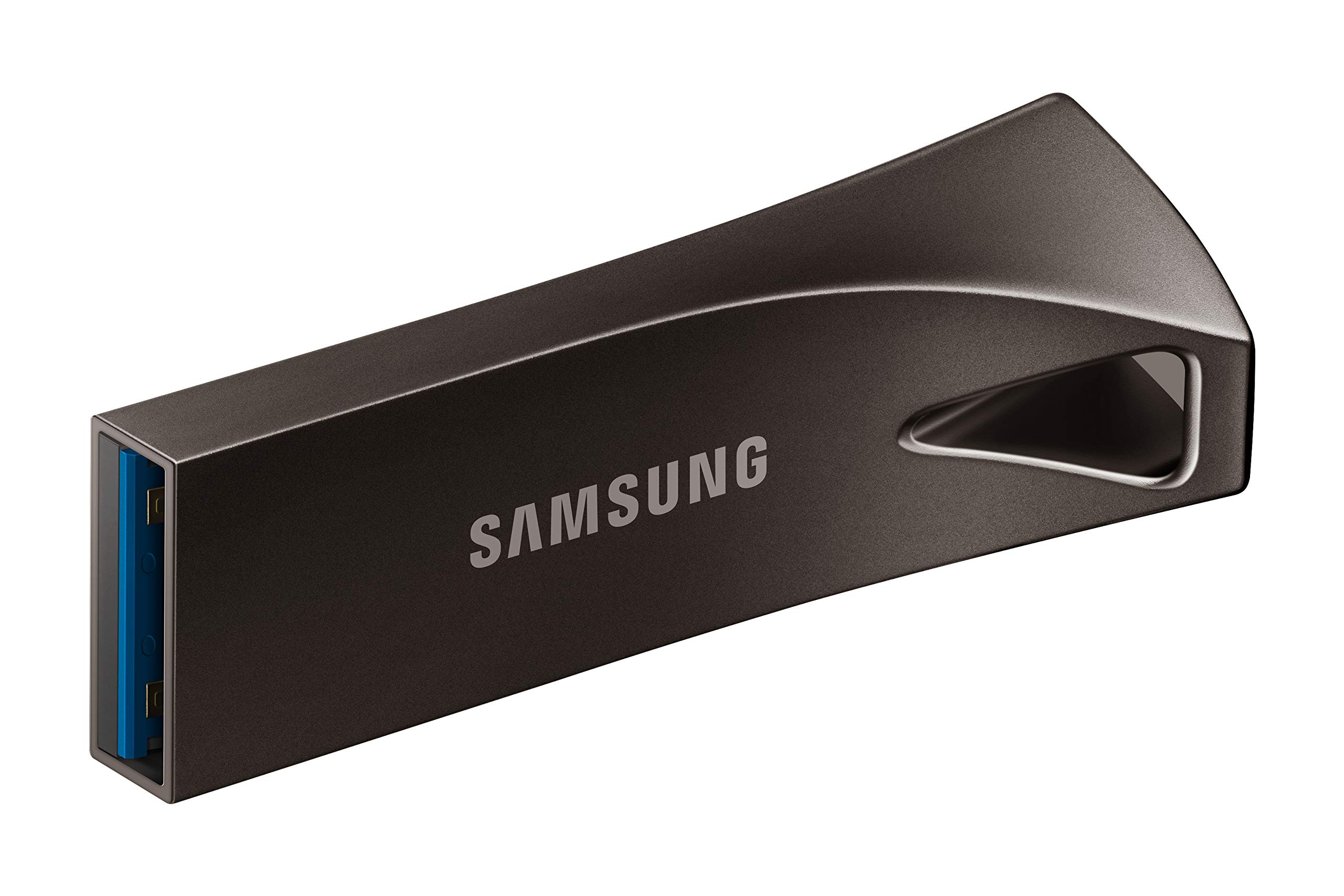 SAMSUNG BAR Plus 3.1 USB Flash Drive, 128GB, 400MB/s, Rugged Metal Casing, Storage Expansion for Photos, Videos, Music, Files, MUF-128BE4/AM, Titan Grey
