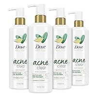Body Love Body Cleanser Acne Clear 4 Count For Acne-Prone Skin Body Wash with Salicylic Acid and Bamboo Extract 17.5 fl oz