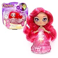 Skyrocket Crystalina Dolls - Rose Quartz Girls Collectible Toys with Color Changing LED Dress and Amulet Necklace