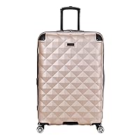Kenneth Cole REACTION Diamond Tower Collection Lightweight Hardside Expandable 8-Wheel Spinner Travel Luggage, Rose Gold, 28-Inch Checked
