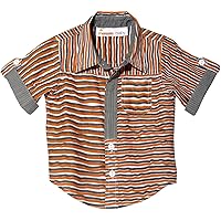Boys' Baby Neat Shirt (Toddler/Kid) - Wavy Stripe Orange - 2