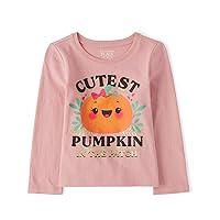 The Children's Place unisex baby Cutest Pumpkin Long Sleeve Graphic T Shirt