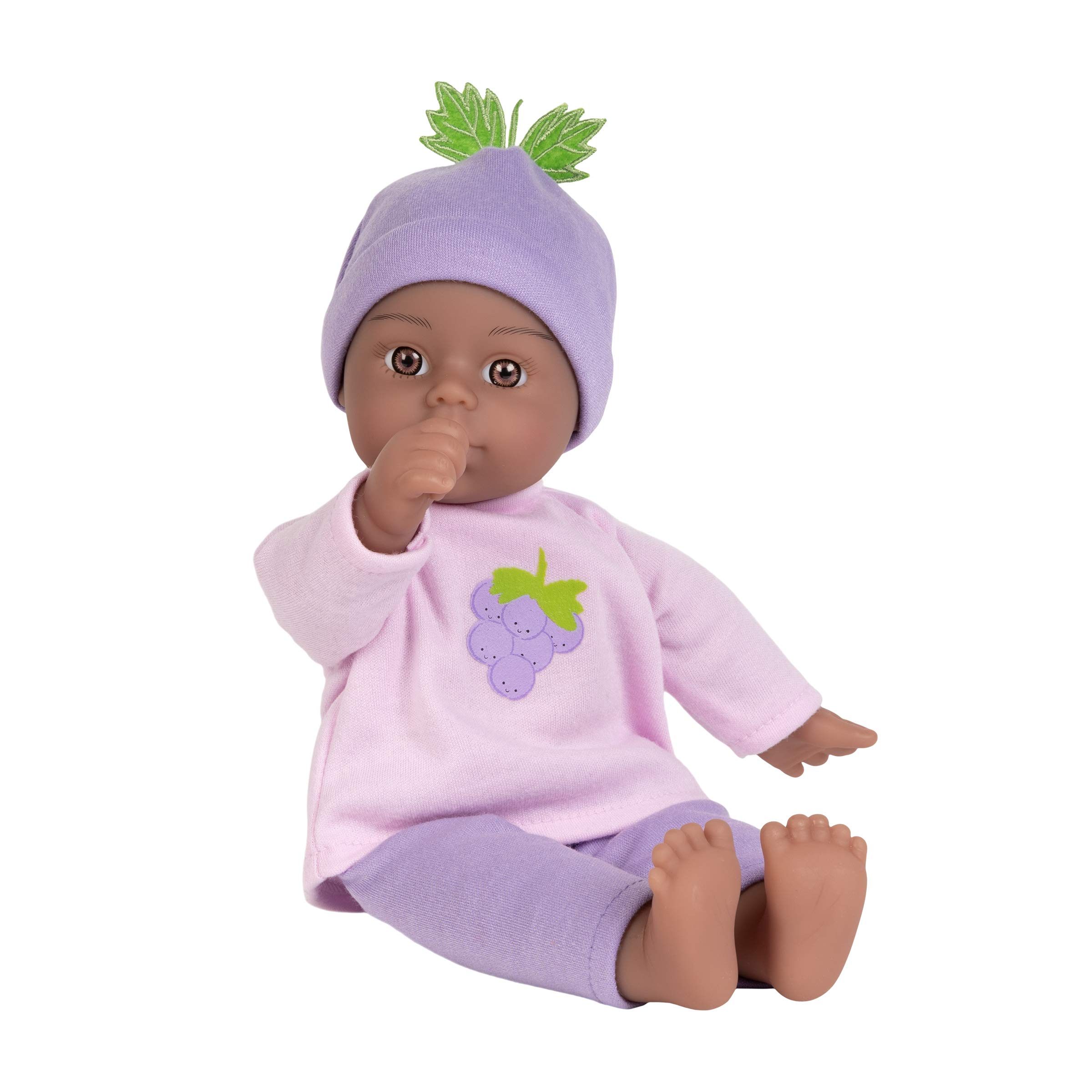 Adora Black Baby Doll Girl, 11 inch Sweet Baby Grape, Machine Washable (Amazon Exclusive) 1+ , Purple