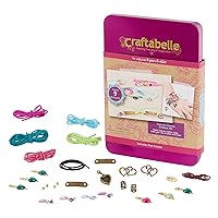 – Natural Charms Creation Kit – Bracelet Making Kit – 29pc Jewelry Set with Beads and Leather Cords – DIY Jewelry Kits for Kids Aged 8 Years +