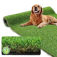 XLX TURF Realistic Artificial Grass Rug Indoor Outdoor Patio - 3ft x 5ft, Thick Synthetic Fake Grass Dog Pet Turf Mat Decor Garden Lawn Landscape