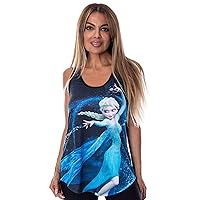 Disney Juniors Frozen Elsa Tank Top Sleeveless Muscle Shirt