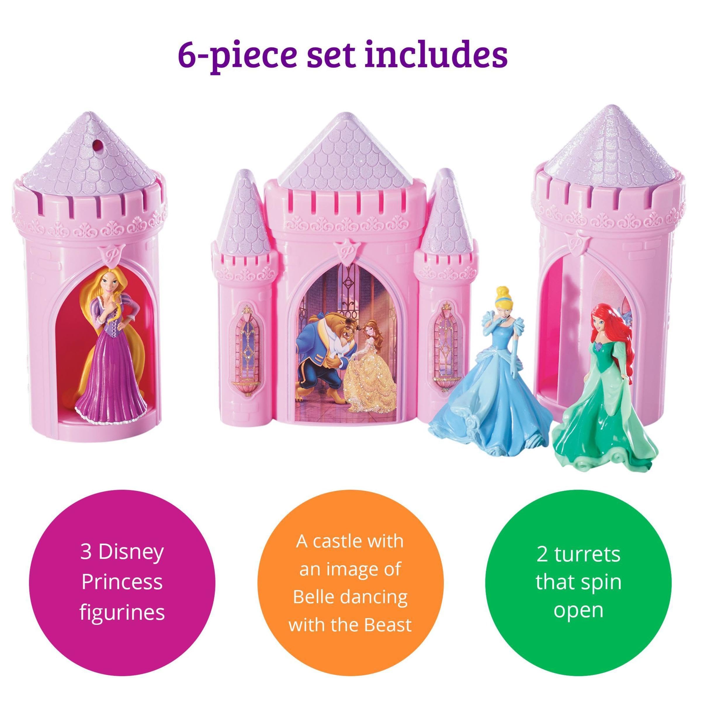 DECOPAC Disney Princess Happily Ever After Signature DecoSet Cake Topper, 4.8