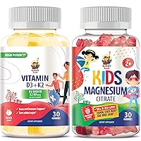 Magnesium Gummies for Kids and Vitamin D3 K2 Gummies 5000 IU.