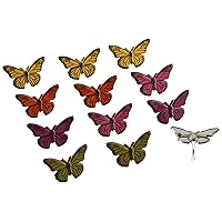 Eyelet Outlet Shape Brads, Butterflies