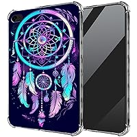 Rainbow Dream Catcher Clear Case for iPad 6th / 5th Generation/iPad 9.7 inch/iPad Air 2,DIGTIALL Transparent Ultra-Thin Soft TPU Anti-Slip Shockproof Protection Cover for iPad 9.7 inch 2018/2017