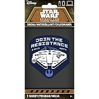 Trends International Star Wars-Galaxy's Edge-Join The Resistance 4 Color Decal-4 x 8, Multicolor