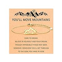 Lanqueen Mountain Bracelet Graduation Gifts Travel Inspirational Gifts for Friends Women