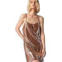 Equipment Women's Rory Mini Dress in Pale Emperador and Silver Metallic